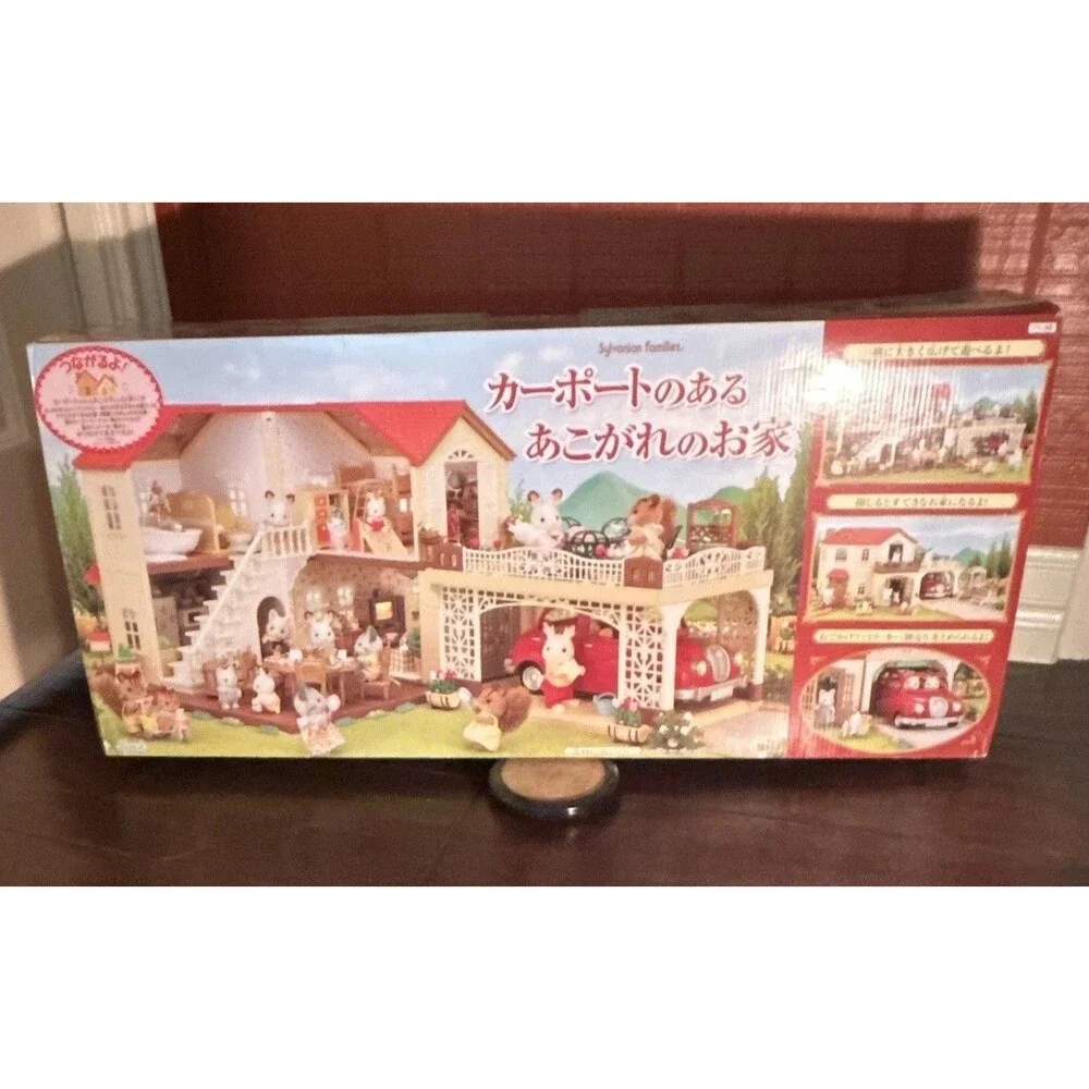 EXTREMELY RARE Sylvanian Families Dream House with Car Port Japan — NEVER OPENED